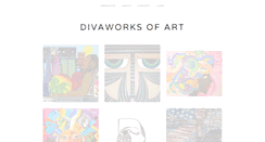 Desktop Screenshot of divaworksofart.com